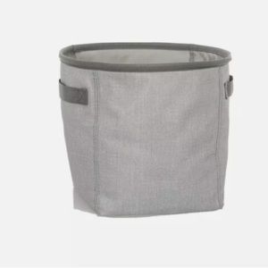 New Thirty One Mini Storage Bin Light Grey CrossHatch